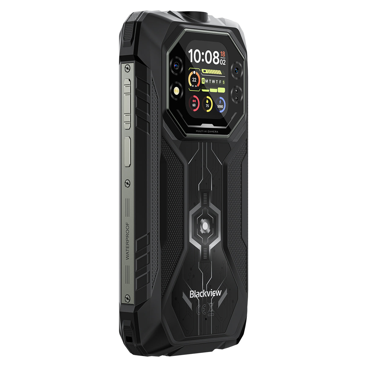 Blackview ROCK 1 6.56インチ 90Hz メイン＆2.01インチ セカンダリーディスプレイ MediaTek Helio G81 オクタコア 15000mAh 20MP ナイトビジョンカメラ 4G 頑丈な電話機