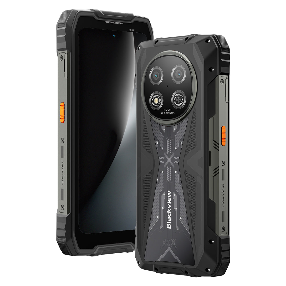 Blackview ROCK 2 6.67インチ 120Hzディスプレイ UNISOC T8100 5G 6nm オクタコア 15000mAh 16MP+13MP AIカメラ 5G 耐衝撃スマートフォン