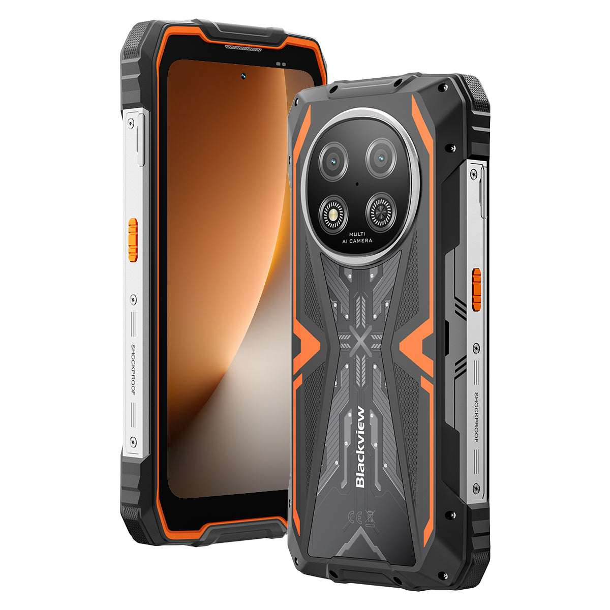 Blackview ROCK 2 6.67インチ 120Hzディスプレイ UNISOC T8100 5G 6nm オクタコア 15000mAh 16MP+13MP AIカメラ 5G 耐衝撃スマートフォン