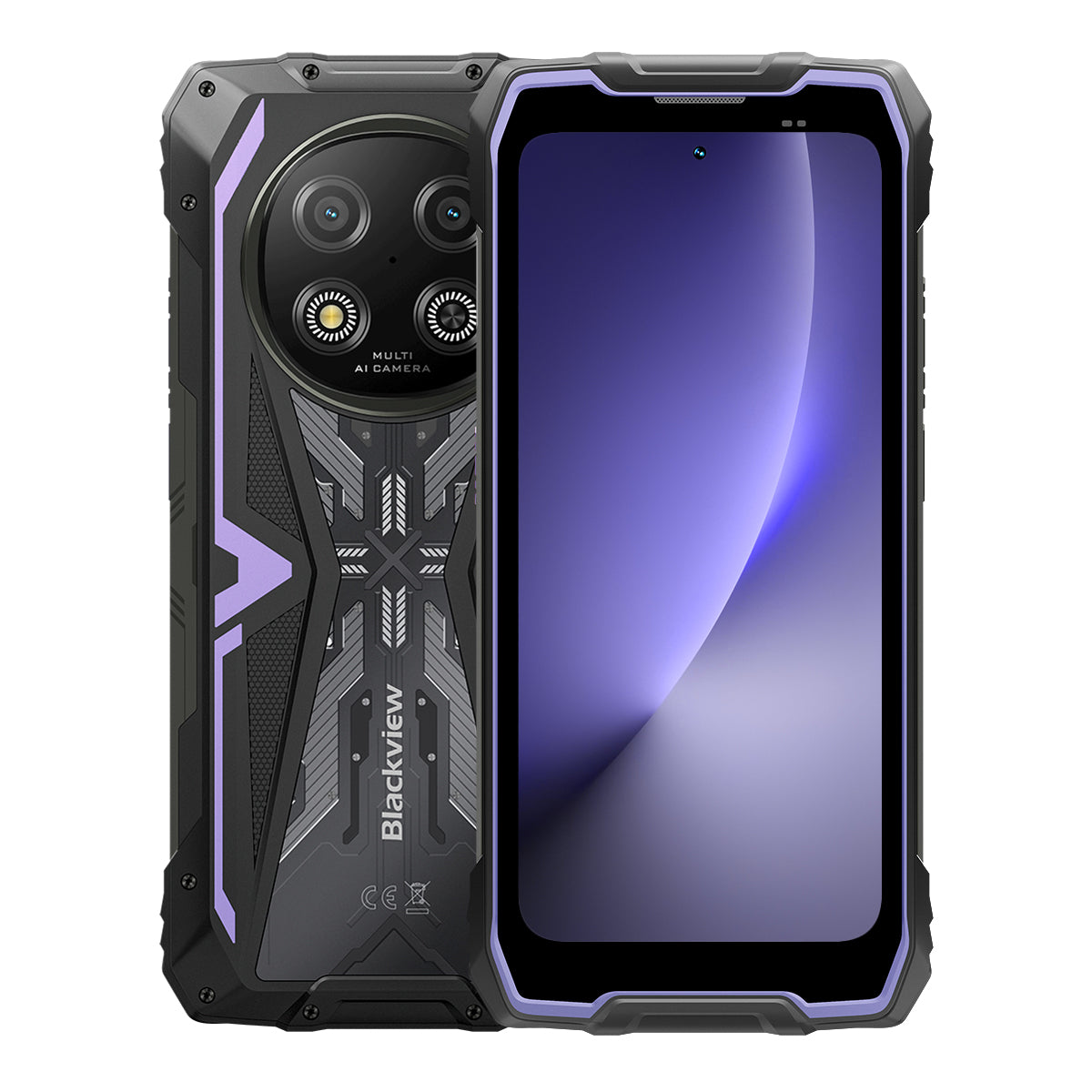 Blackview ROCK 2 6.67インチ 120Hzディスプレイ UNISOC T8100 5G 6nm オクタコア 15000mAh 16MP+13MP AIカメラ 5G 耐衝撃スマートフォン