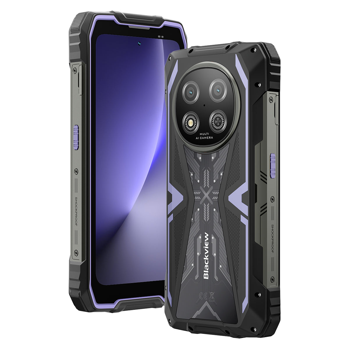 Blackview ROCK 2 6.67インチ 120Hzディスプレイ UNISOC T8100 5G 6nm オクタコア 15000mAh 16MP+13MP AIカメラ 5G 耐衝撃スマートフォン