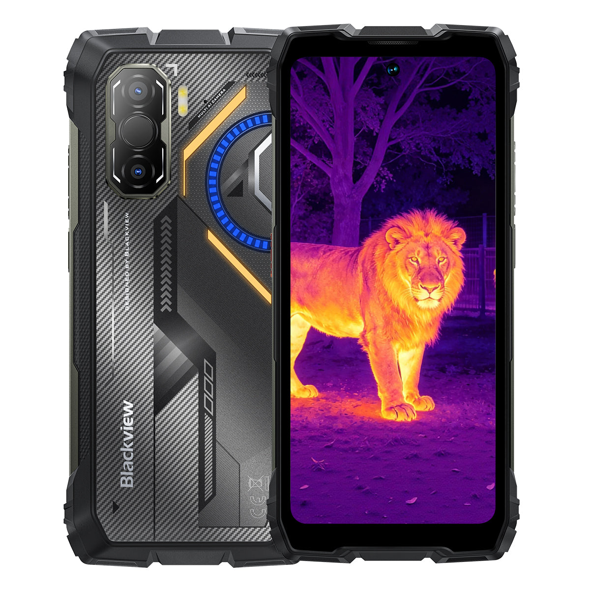 Blackview ROCK 3 熱画像 4G 頑丈な電話 6.78インチ 120Hz 表示 108メガピクセル カメラ & 400ルーメン 懐中電灯