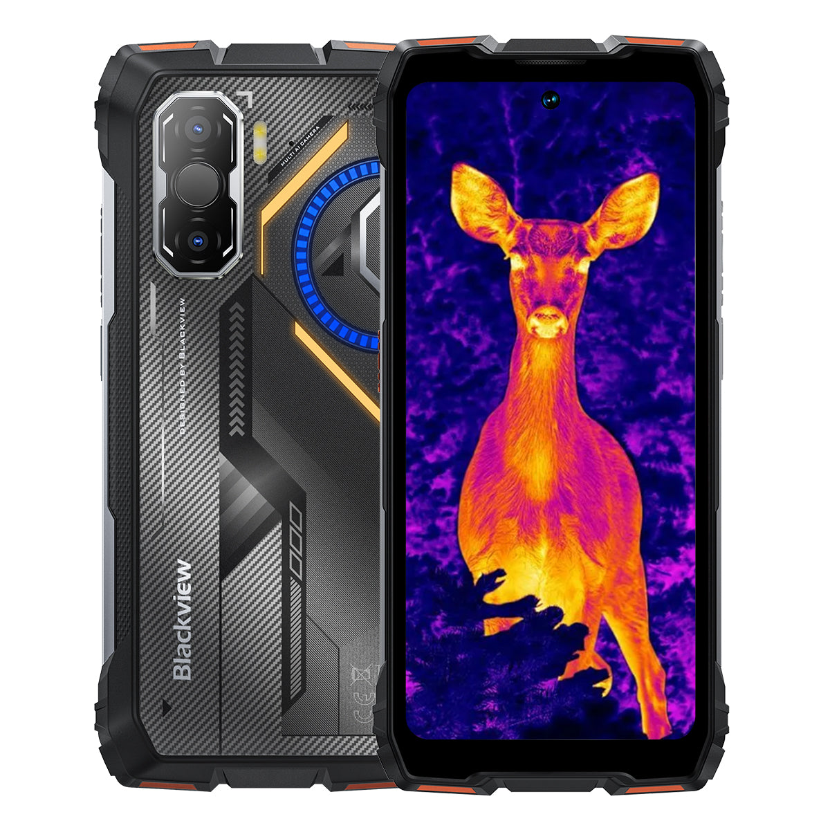 Blackview ROCK 3 熱画像 4G 頑丈な電話 6.78インチ 120Hz 表示 108メガピクセル カメラ & 400ルーメン 懐中電灯