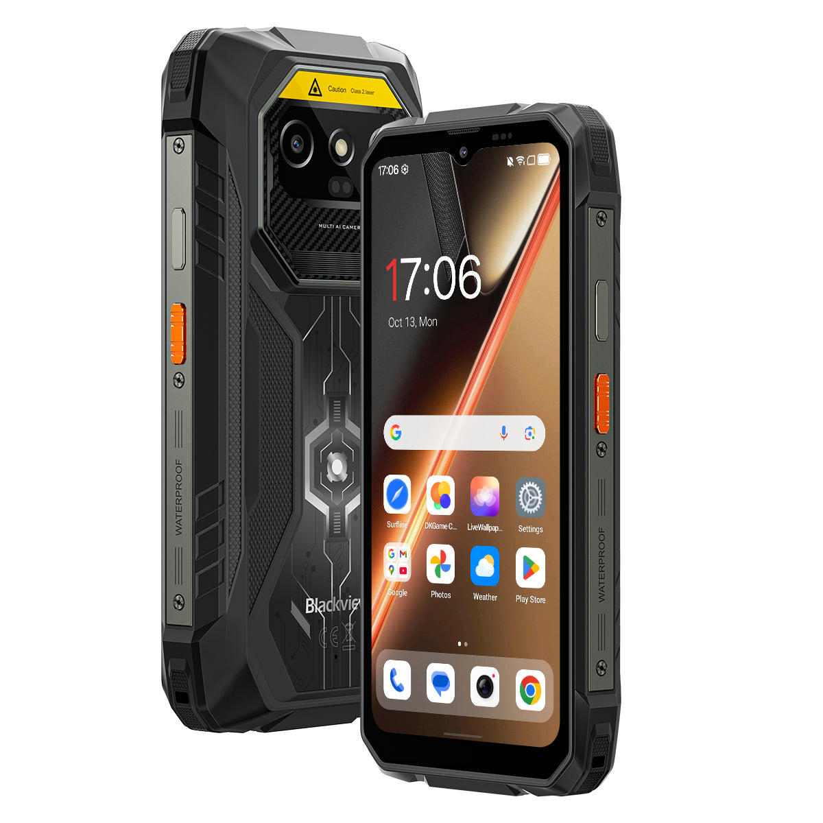 Blackview ROCK 1 Pro 専門的な2次元バーコード読み取り機 4G 頑丈な電話 6.56インチ 90Hz 表示 15000mAh バッテリーと夜間視覚カメラ付き