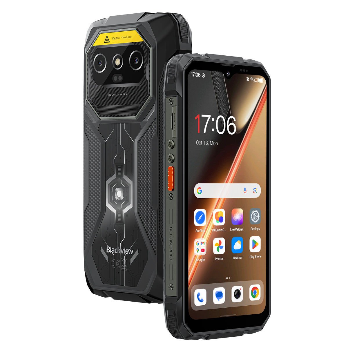 Blackview ROCK 1 Pro 専門的な2次元バーコード読み取り機 4G 頑丈な電話 6.56インチ 90Hz 表示 15000mAh バッテリーと夜間視覚カメラ付き