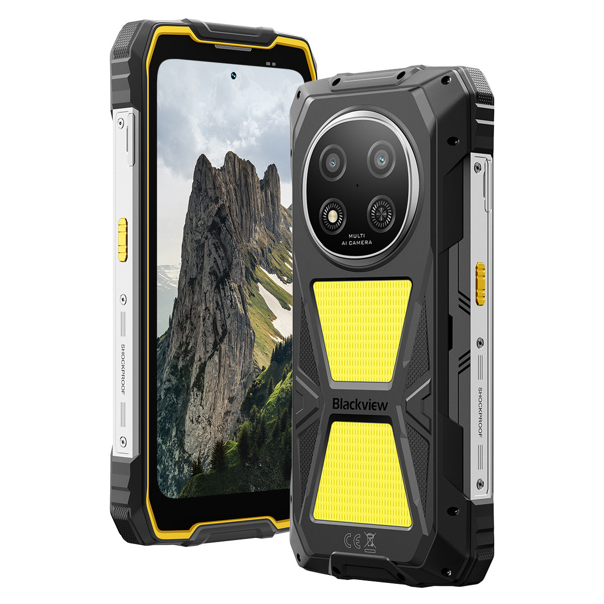 Blackview ROCK 2 Pro 6.67インチ 120Hz表示 400ルーメン キャンプ用灯り 15000mAh 5G 頑丈な電話機