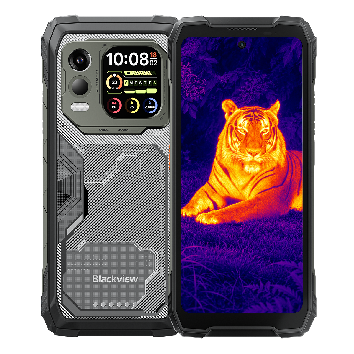 Blackview XPLORE X1 Pro サーマルイメージング 5G ラギッドフォン、6.78インチ 2.4K 120Hz メインディスプレイ＆2.01インチ セカンダリーディスプレイ、10000mAh バッテリー搭載