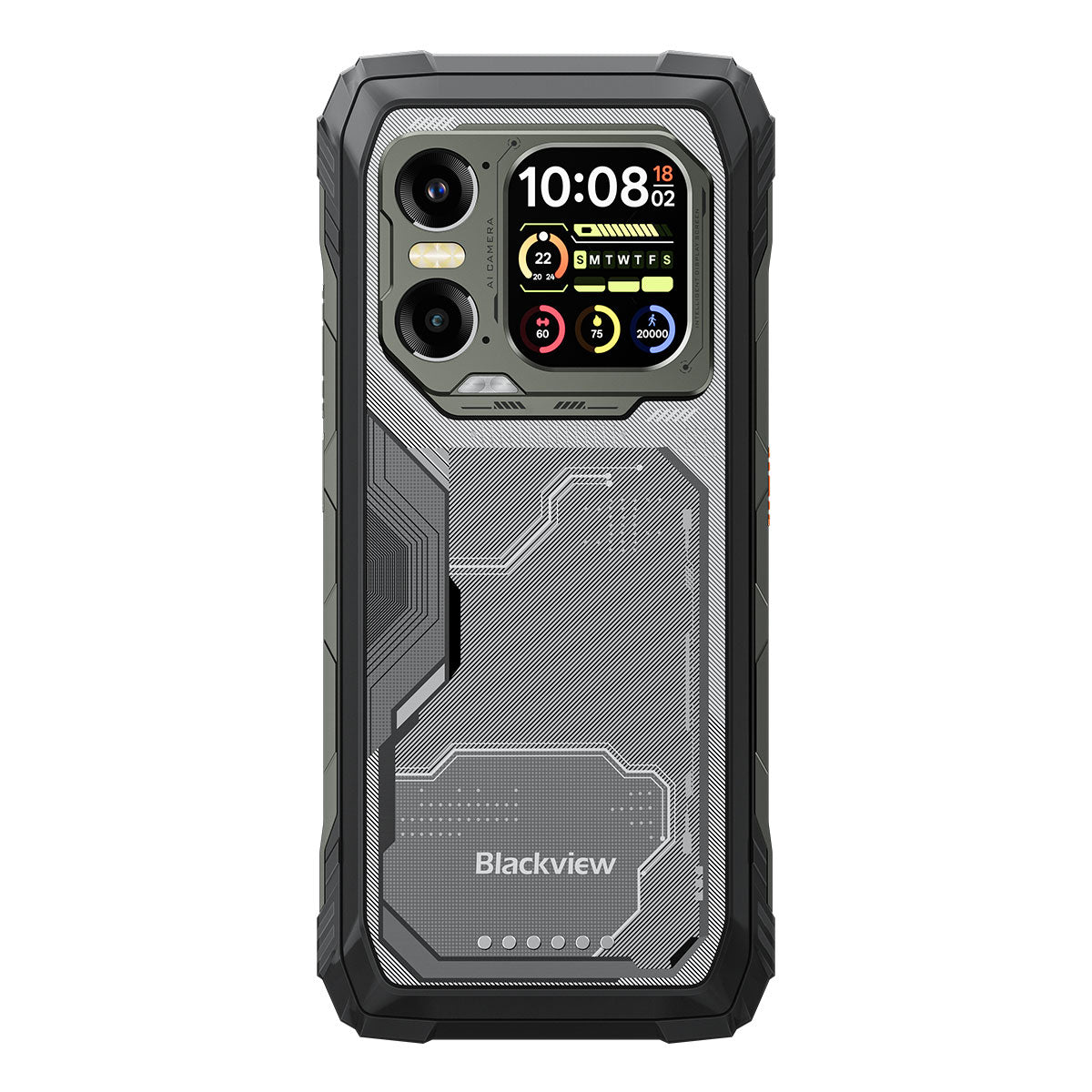 Blackview XPLORE 1 6.78インチ 120Hz メイン＆2.01インチ セカンダリーディスプレイ MediaTek Dimensity 7050 20000mAh 内蔵 170LM フラッシュライト 5G AI 頑丈なスマートフォン
