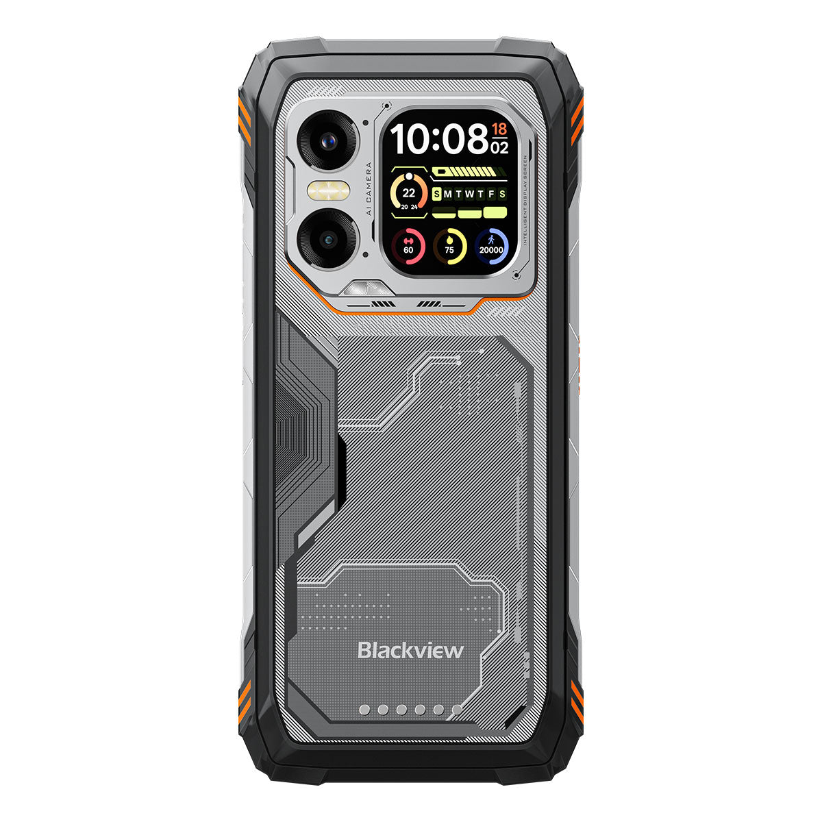 Blackview XPLORE 1 6.78インチ 120Hz メイン＆2.01インチ セカンダリーディスプレイ MediaTek Dimensity 7050 20000mAh 内蔵 170LM フラッシュライト 5G AI 頑丈なスマートフォン