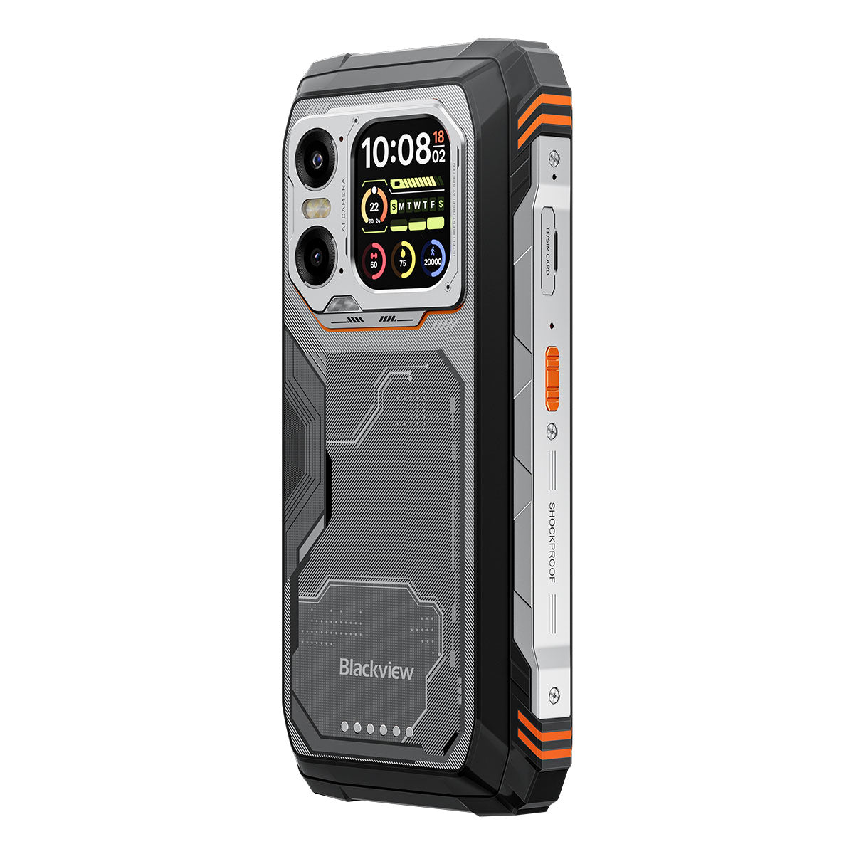 Blackview XPLORE 1 6.78インチ 120Hz メイン＆2.01インチ セカンダリーディスプレイ MediaTek Dimensity 7050 20000mAh 内蔵 170LM フラッシュライト 5G AI 頑丈なスマートフォン