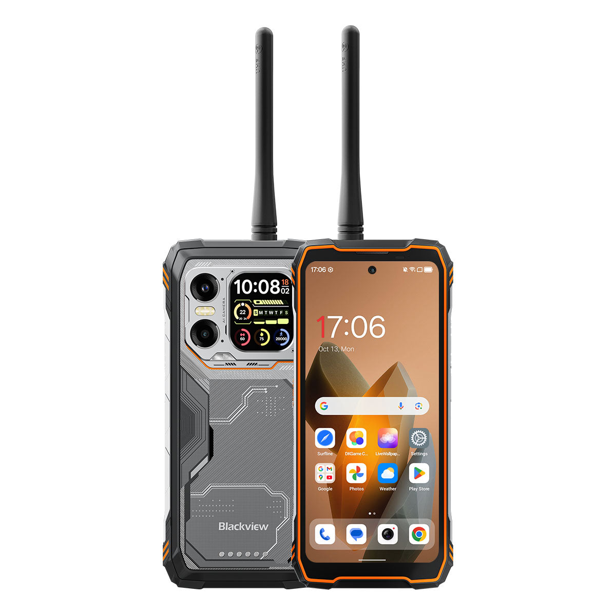 Blackview XPLORE 1 トランシーバー 5G トランシーバー 頑丈な電話 6.78インチ 120Hz メイン＆2.01インチ セカンダリーディスプレイ 20000mAh バッテリー付き