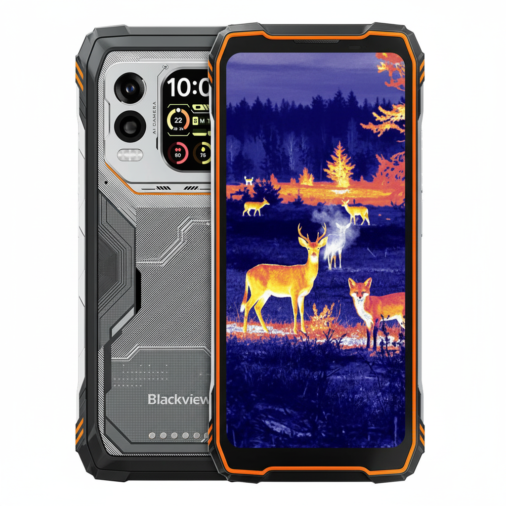 Blackview XPLORE 1 Pro 5G サーマルイメージング堅牢電話 w/ 6.78" 120Hz メイン & 2.01" セカンダリーディスプレイ 20000mAh 170LM フラッシュライト