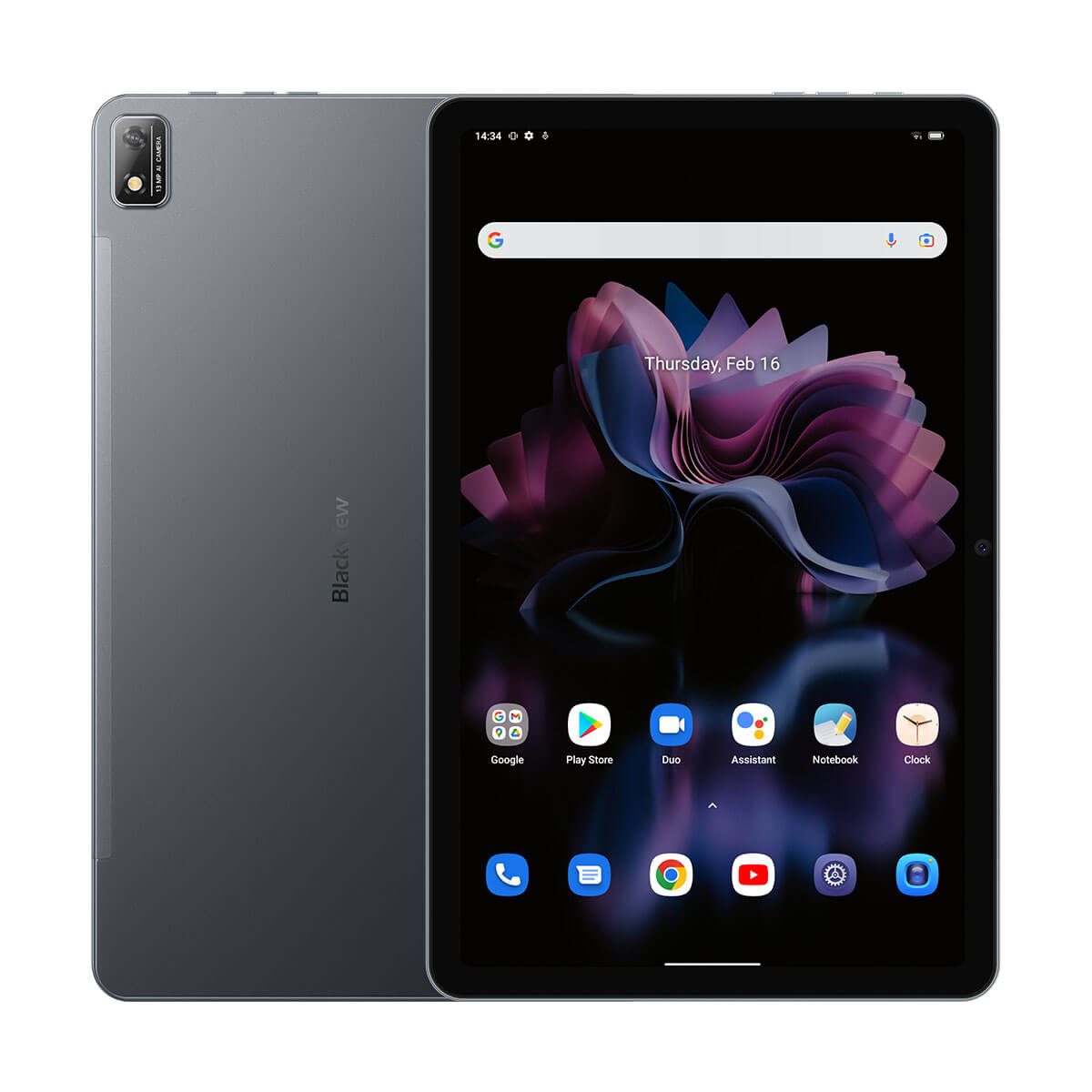 Blackview Tab 16 11 インチ 2K FHD+ ディスプレイ Unsoc T616 8GB+256GB 7680mAh バッテリー Widevine L1 Android タブレット PC